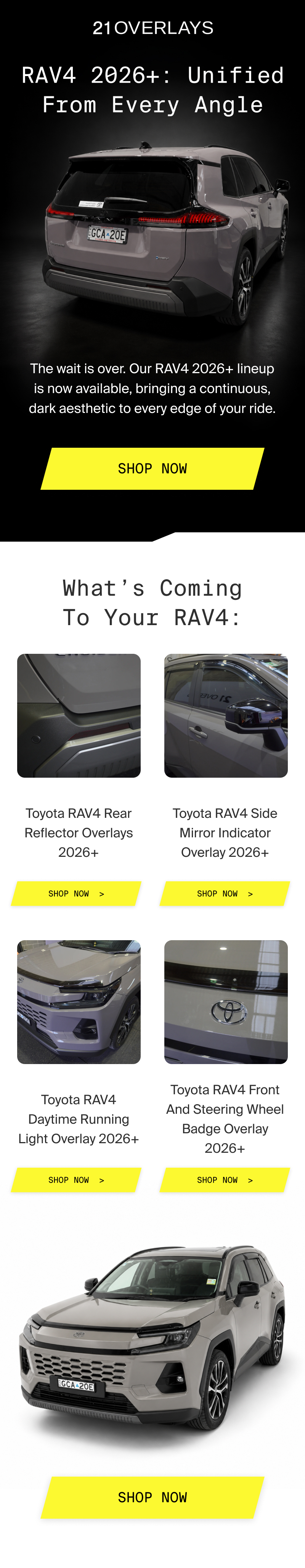 21 Overlays, Automotive