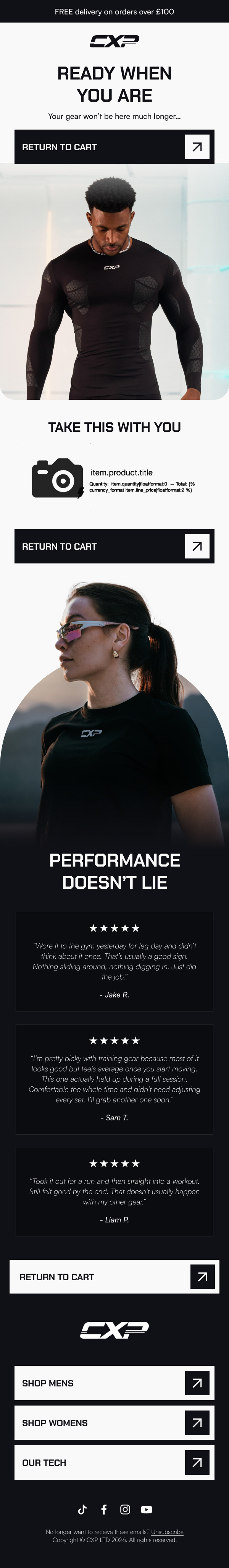 CXP, Fitness & Apparel