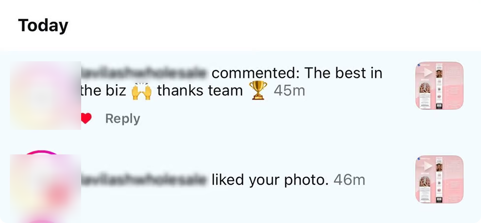 Client feedback