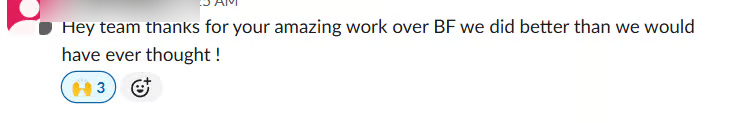Client feedback
